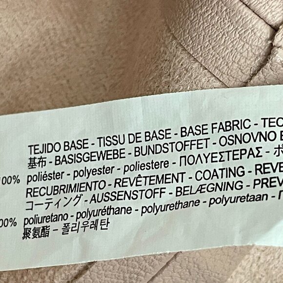 Zara Basic Baby Pink Vegan Faux Leather Moto Boho Button Cropped Blazer Size XS - Picture 10 of 12